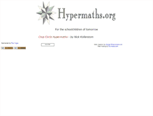 Tablet Screenshot of hypermaths.org